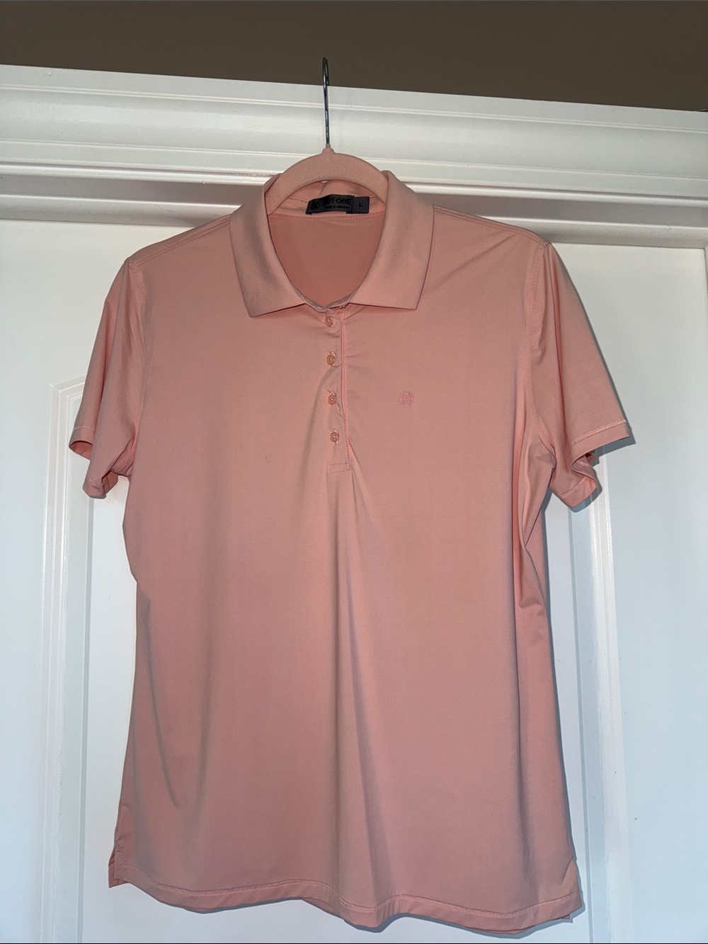 G/FORE Women’s Polo Shirt in Light Peach